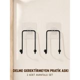 Beruflic 2 Adet Çok Amaçlı Yapışkanlı Askı Ev Mutfak Banyo Düzenleyici
