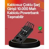 Beruflic 22.5W Hızlı + 15W Kablosuz Şarj – Akıllı Powerbank ile Her An Enerji - Renkli