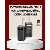 Beruflic 4 Çıkışlı Hızlı Şarj Destekli Powerbank - Renkli
