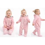 Beruflic 6/12 Ay Kapşonlu Fermuarlı Bebek Tulumu - Pembe