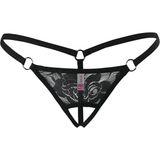 Beruflic Angel Ağı Açık Siyah Dantelli Fantezi Iç Çamaşırı G String