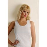 Beruflic Anıt Ribana Dantelli Bayan Atlet 2112-1 - 2XL - Beyaz