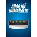 Beruflic Araç Içi Numaratör Numaralık Oto Cam Kartı Fosforlu Numaratör - Renkli - standart