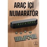 Beruflic Araç Içi Numaratör Numaralık Torpido Üstü Açılır Kapanır Telefon Numarası Bırakma - Renkli - standart