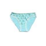 Beruflic Berrak Kadın İçin Kenarları Beyaz Dantelli Mavi Renk Bikini Kod 11242