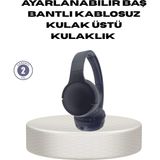 Beruflic Bluetooth 5.0 Siyah Kablosuz Kulaklık 18 Saat Batarya Katlanabilir Tasarım - Çok Renkli