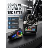 Beruflic Bluetooth 5.4 Intercom ve Alarmlı Disk Kilidi Seti Güçlü Ses ve Güvenlik - Renkli - standart
