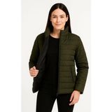Beruflic Bomber Mont Ceket – Su Itici Kumaş, Kapitone Astarlı, Fermuarlı, Kışlık - Haki - 2XL - --