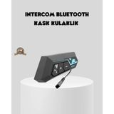 Beruflic BT22 Kask Içi Bluetooth Kulaklık Hızlı Eşleşme ve Gürültü Önleyici Mikrofon - Renkli - standart
