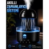 Beruflic Denizanası Tasarımlı Ultrasonik Hava Nemlendirici Rgb LED Işıklı Sessiz Buhar Makinesi Zaman Ayarlı - Çok Renkli