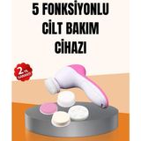 Beruflic Derin Temizleme ve Masaj Için 5 Başlıklı Yüz Cilt Bakım Aleti