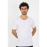 Beruflic Erkek Açık Yaka Beyaz Penye Atlet - 2XL