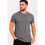 Beruflic Erkek Basic Tişört Bisiklet Yaka Kısa Kol Günlük Yazlık Slim Fit Tshirt - Antrasit
