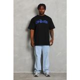 Beruflic Erkek Baskılı T-Shirt Kısa Kol Bisiklet Yaka Regular Fit Rahat Kalıp Günlük Tişört - Siyah - 2XL