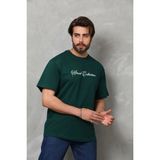 Beruflic Erkek Baskılı T-Shirt Kısa Kol Bisiklet Yaka Regular Fit Tişört - Çağla Yeşili - M