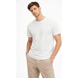 Beruflic Erkek Bisiklet Yaka Tişört Regular Kalıp Basic Pamuklu Günlük Kullanım Tshirt - Beyaz - 2XL