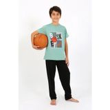 Beruflic Erkek Çocuk Kısa Kol Penye Pijama Takım SuYeşili