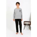 Beruflic Erkek Çocuk Uzun Kol Penye Pijama Takım Gri