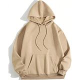 Beruflic Erkek Düz Kapüşonlu Sweat - Bej - M