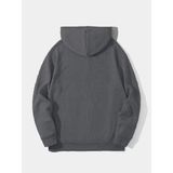 Beruflic Erkek Düz Kapüşonlu Sweat - Füme - 2XL