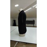 Beruflic Erkek Kısa Kollu Yakalı Çizgi Desenli Triko Bluz - Siyah - Standart
