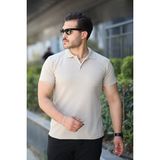 Beruflic Erkek Kısa Kollu Yakalı Tişört - Bej