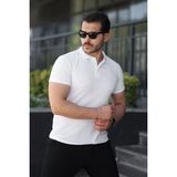 Beruflic Erkek Kısa Kollu Yakalı Tişört - Beyaz - 2XL