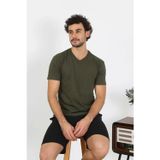 Beruflic Erkek Penye Haki 3'lü Pijama Takımı