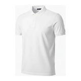 Beruflic Erkek Pike Kumaş Düğmeli Yaka Regular Fit Günlük Kısa Kol Tişört T-Shirt - Beyaz - 2XL