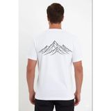 Beruflic Erkek T-Shirt Nihilist Penguen Baskılı Bisiklet Yaka Kısa Kol Yazlık Tişört - Beyaz