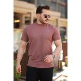 Beruflic Erkek Yarım Balıkçı Yaka Kısa Kollu T-Shirt - Gül Kurusu