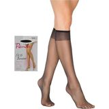 Beruflic Fit 15 Burunsuz Parlak Kadın Pantolon Diz Altı Çorabı Siyah Under Moda - Standart - Renkli