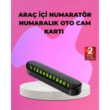 Beruflic Fosforlu Araç Içi Park Kartı Numaratörü - Renkli - standart