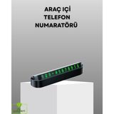 Beruflic Gri Alüminyum Araç Içi Telefon Numaratörü – Dayanıklı, Modern ve Net Görünürlük Sağlayan Tasarım - Renkli - standart