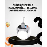 Beruflic Güneş Enerjili Katlanabilir 5 Kanatlı Solar Bahçe Lambası - Renkli - standart