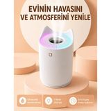 Beruflic Hava Nemlendirici Buhar Makinesi Aromaterapi LED Işıklı Oda Nemlendirici - Renkli - 1