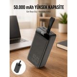 Beruflic Hızlı Taşınabilir 50.000 Mah Powerbank LED Ekran Android ve Ios Uyumlu Yeni Nesil - Renkli