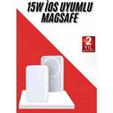 Beruflic Ios Uyumlu Magsafe Kablosuz 15W Şarj Powerbank Magesafe - Çok Renkli