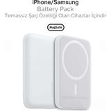 Beruflic iPhone 15 / 16 / 17 Uyumlu Magsafe Kablosuz Powerbank 5000 Mah | Wireless Taşınabilir Batarya Şar - Renkli