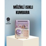Beruflic Işıklı Sesli Şifreli Otomatik Para Çeken Kumbara Mor - Renkli - standart