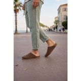 Beruflic JY0556 Ravn Bağcıksız Hakiki Süet Deri Erkek Günlük Mantar Taban Loafer Klasik Ayakkabı Hdmt - Kahve - Kahverengi