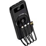 Beruflic Kablosuz Çoklu Şarj Girişli 10.000 Mah Kablolu Powerbank Taşınabilir - Renkli