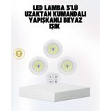 Beruflic Kablosuz Gün Işığı 3’lü LED Spot Lamba Kumandalı - Renkli - standart