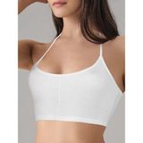 Beruflic Kadın Beyaz Likralı Mikromodal Yarım Atlet 9132 - 2XL