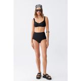 Beruflic Kadın Siyah Pedli Kare Yaka Yüksek Bel Bikini Takımı