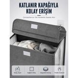 Beruflic Kapaklı Duvar Tipi Kirli Çamaşır Sepeti Yer Tasarrufu Sağlayan