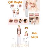 Beruflic Kaş Bıyık Alma Epilatörü -Yüz Epilatör- Kıl Kaş Bıyık Tüy Alma Aleti- Epilasyon Çift Ba