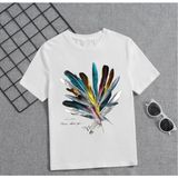 Beruflic Kız Çocuk Baskılı T-Shirt - Beyaz - 5 - 7 Yaş