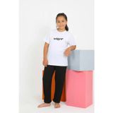 Beruflic Kız Çocuk Kısa Kol Beyaz Penye Pijama Takım