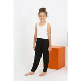 Beruflic Kız Çocuk Sıfır Kol Beyaz Penye Pijama Takım